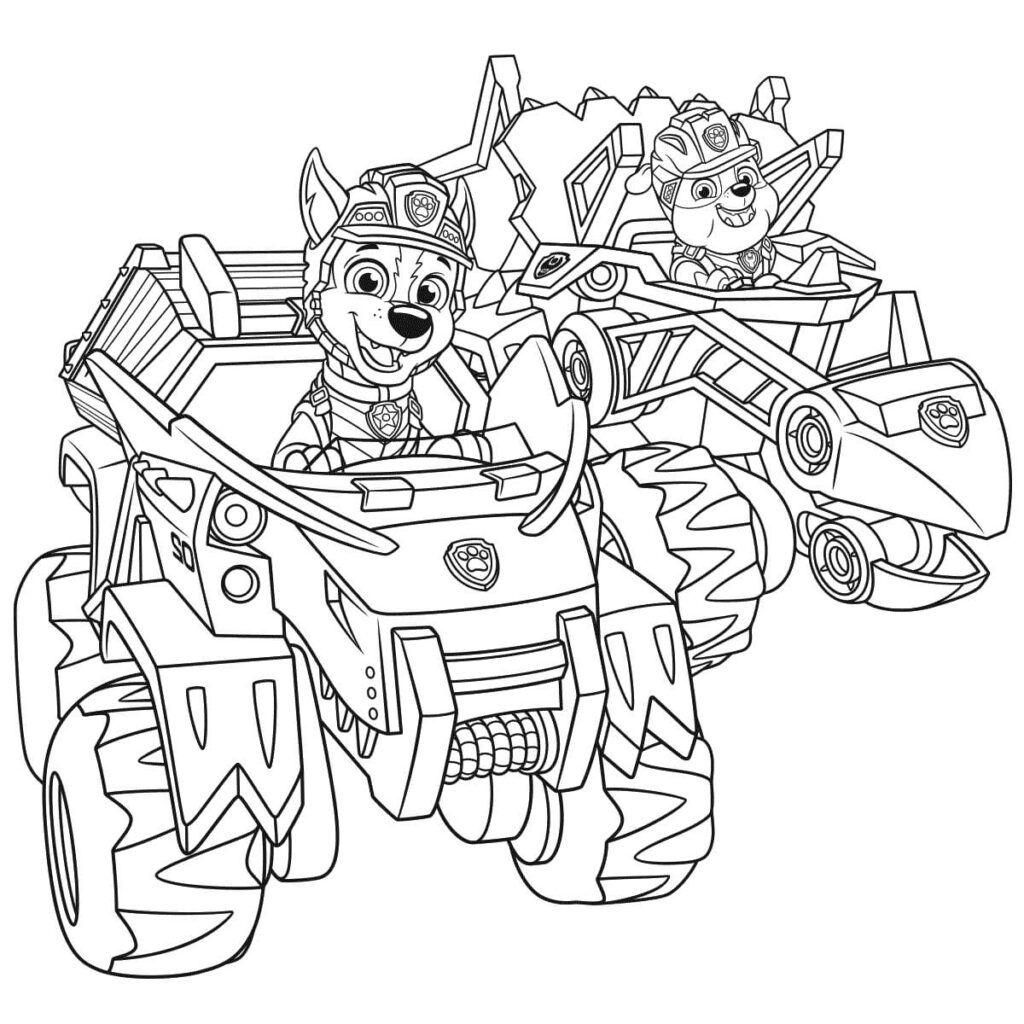 Ausmalbilder Paw Patrol Alle Hunde - 20 Stück Drucken