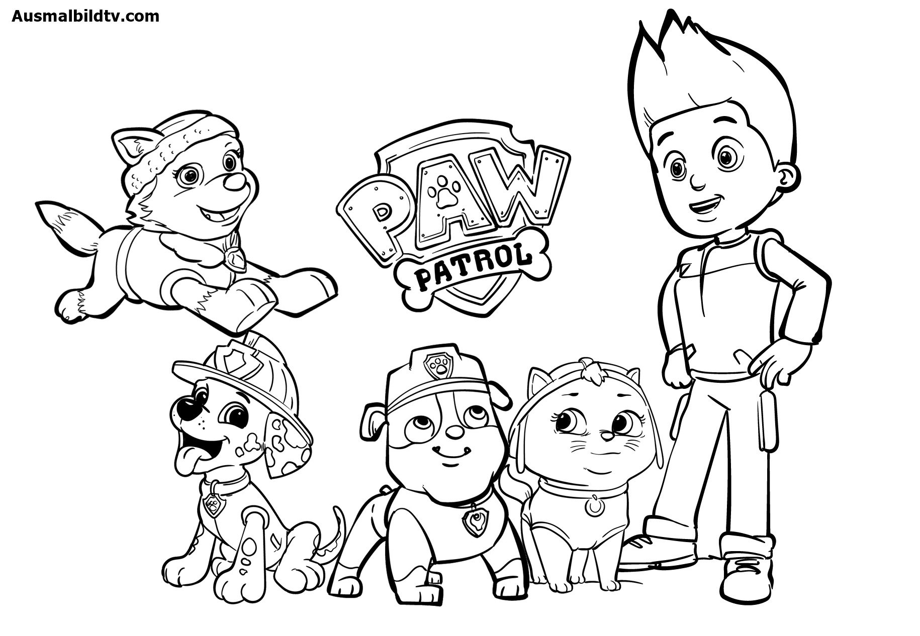 Ausmalbilder Paw Patrol