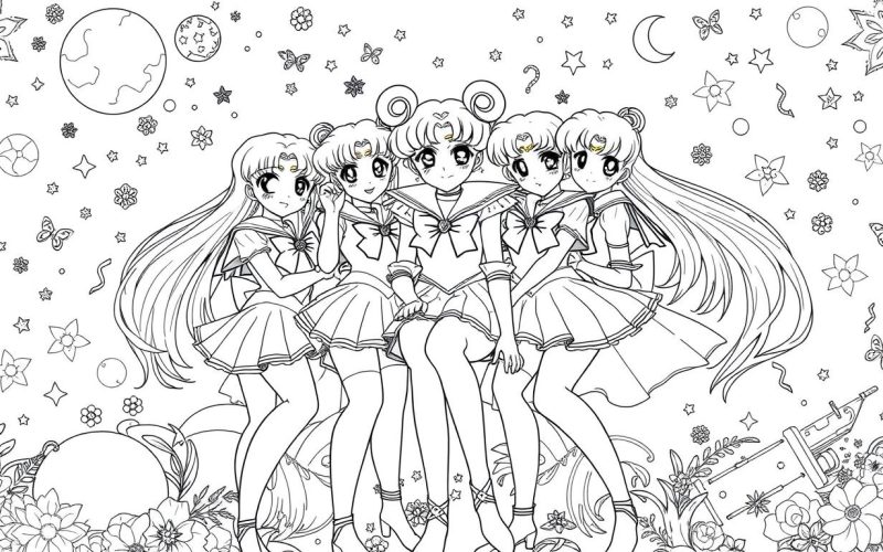 Sailor Moon Ausmalbild Kostenlos