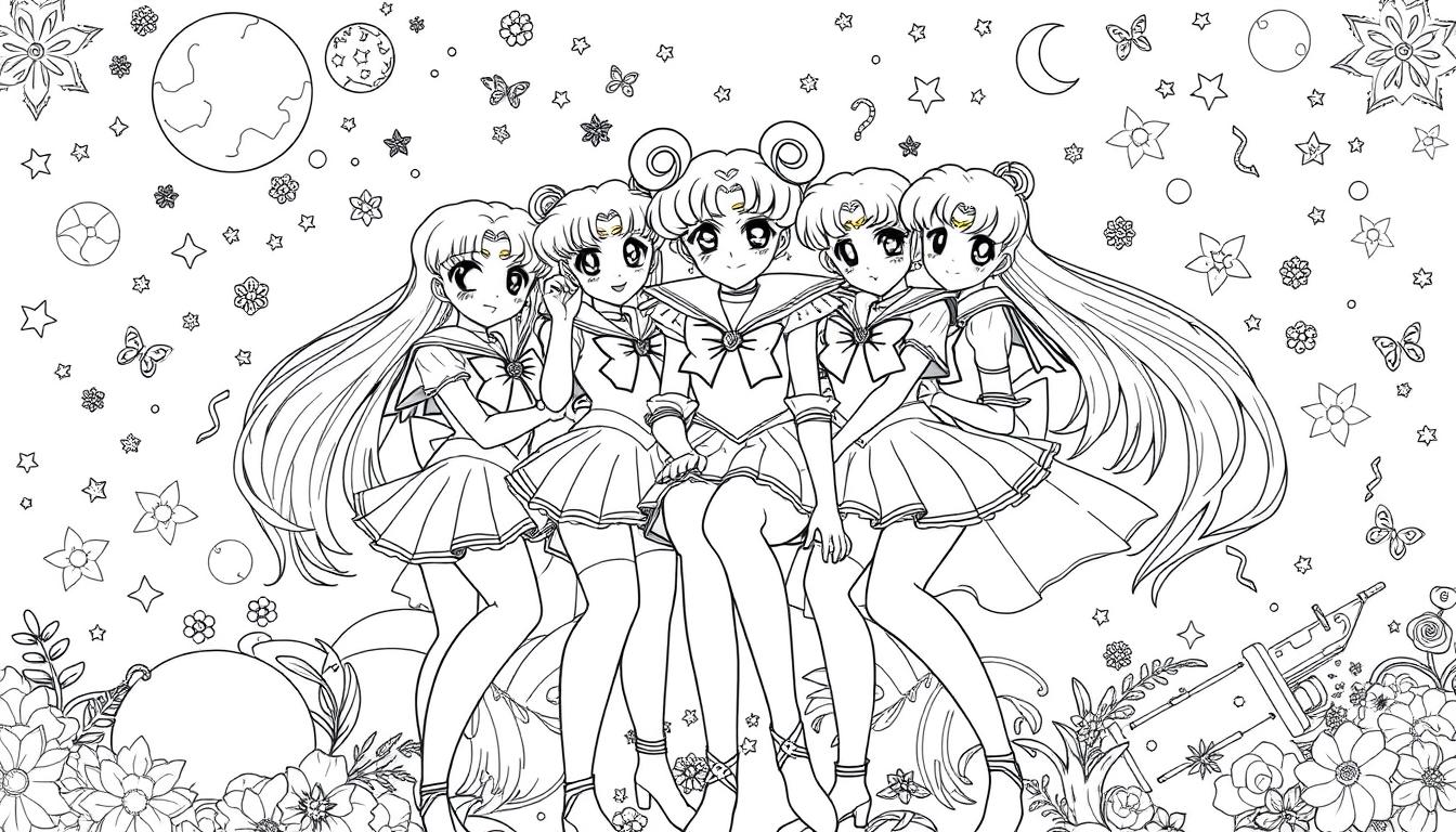 Sailor Moon Ausmalbild Kostenlos