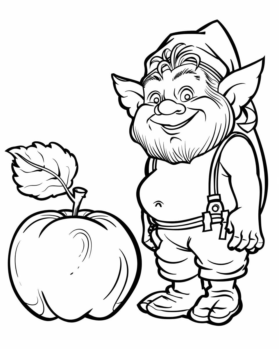Schöne Trolle Ausmalbild