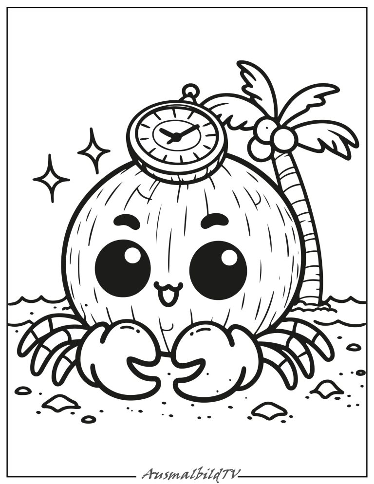 Kawaii Ausmalbilder zum Ausdrucken