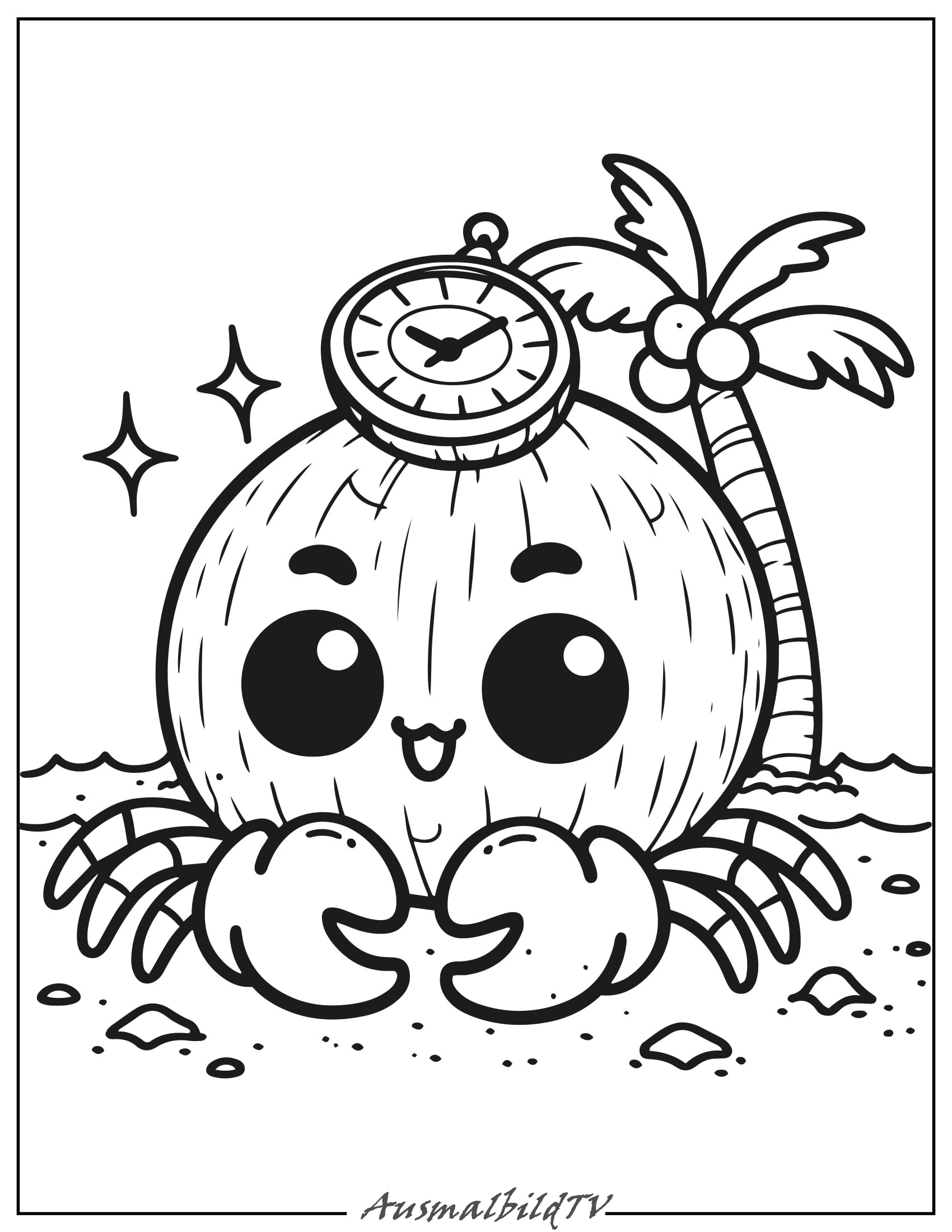Kawaii Ausmalbilder zum Ausdrucken