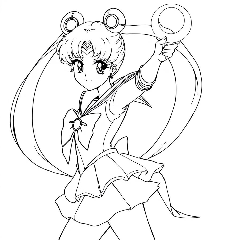 Anime Sailor Moon Malvorlage