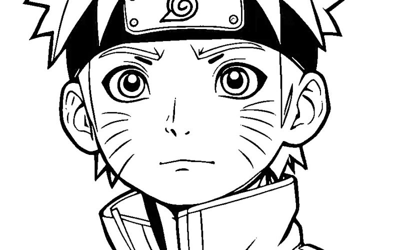 Naruto Ausmalbild von Anime Sammlung für Kinder