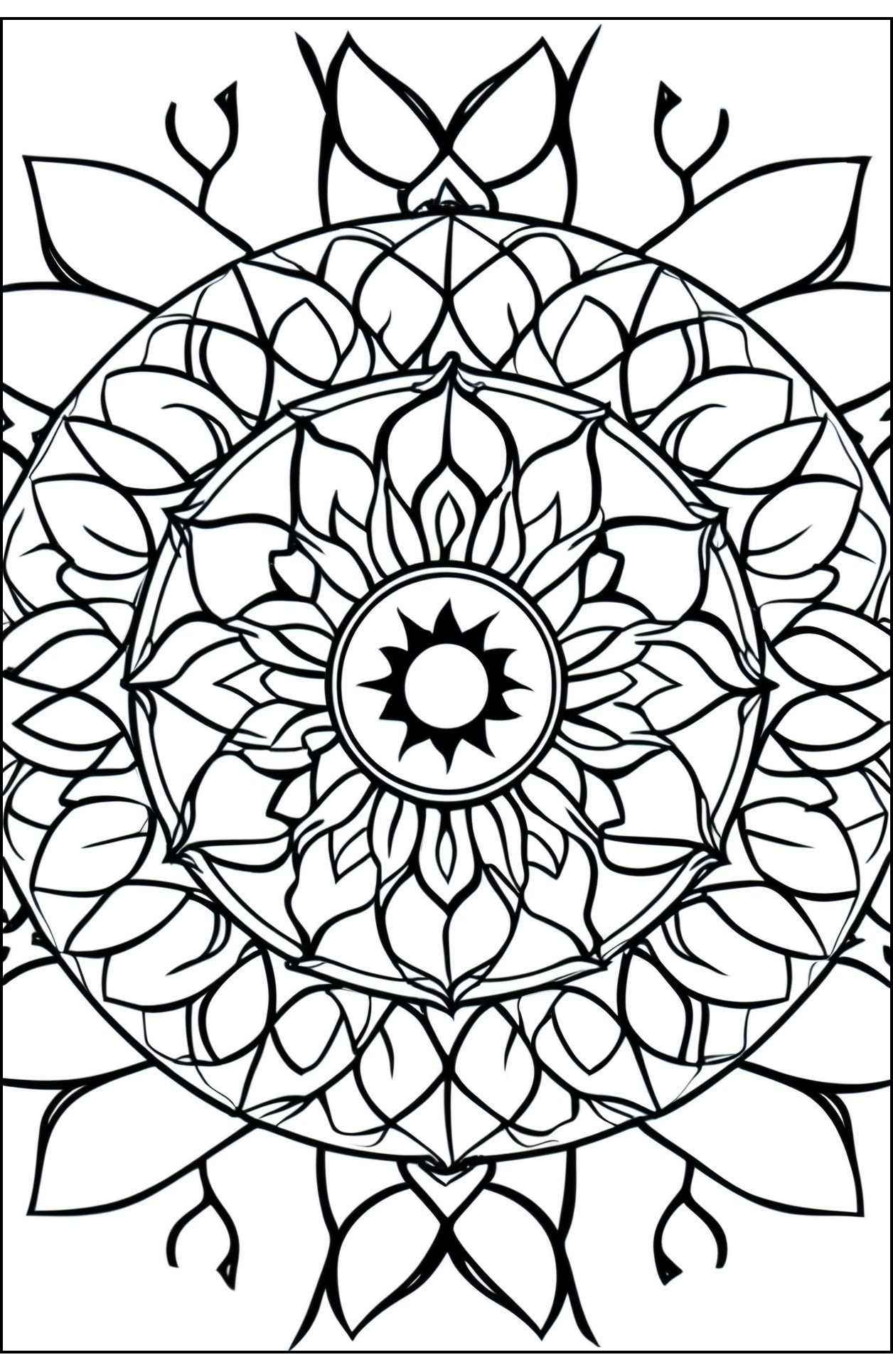 Vorlage Mandala zum Ausmalen