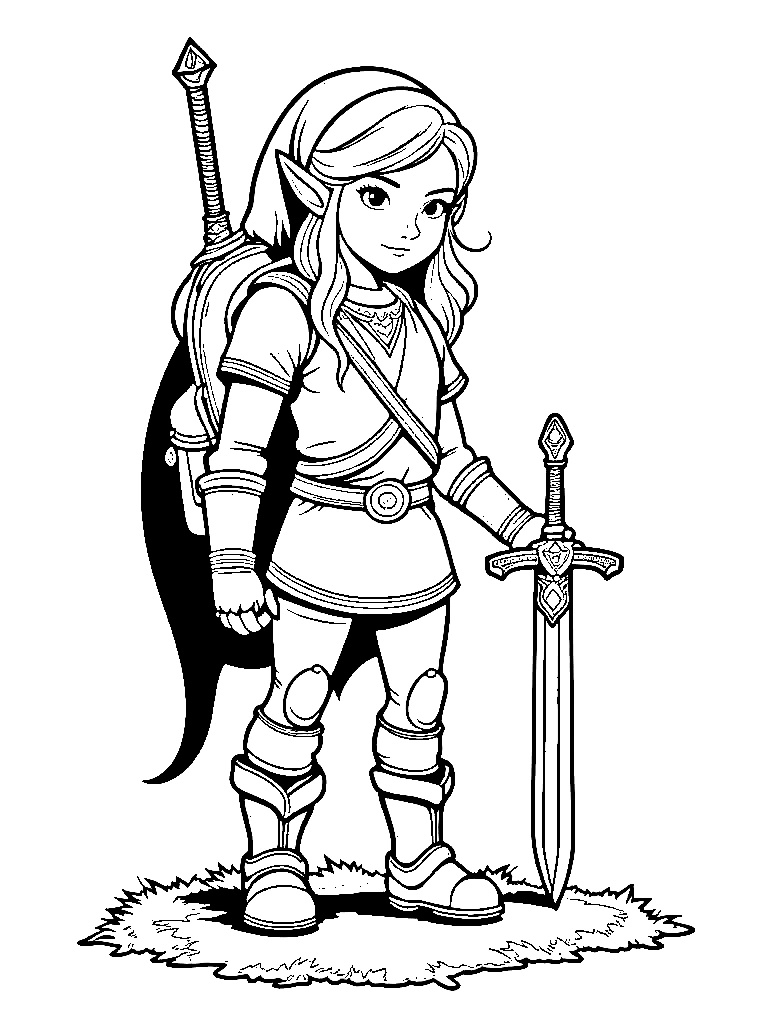 Brandneu Zelda Ausmalbilder kostenlos herunterladen