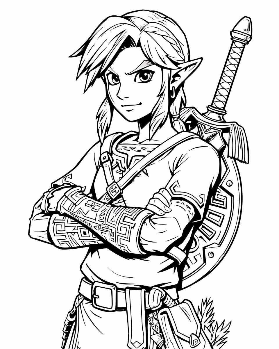 Malvorlage Legend of Zelda