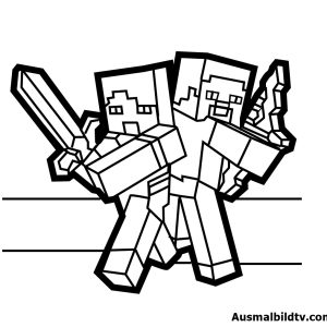 Minecraft Ausmalbilder Kostenlos