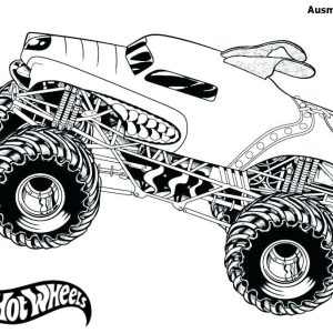 Monster Truck Hot Wheels Ausmalbilder zum Ausdrucken
