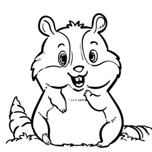 Ausmalbilder Hamster im Käfig
